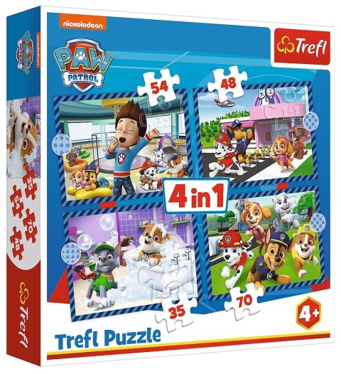 Puzzle 4w1 Paw Patrol Psie sprawy TREFL 34650 TR