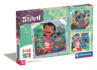 Puzzle Clementoni 3x48 elementów Stitch 25321