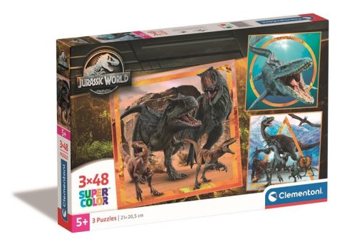 Puzzle Clementoni 3x48el Jurassic World 25314