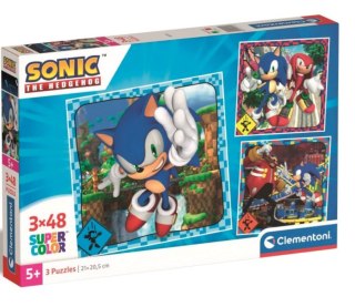 Puzzle Clementoni 3x48el Sonic 25320