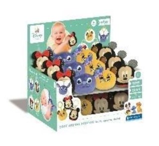 Clementoni Grzechotka pluszowa z zawieszką Disney mix 18cm 17917