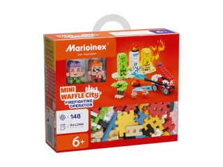 Klocki konstrukcyjne Mini Waffle 148el Akcja Strażacka MARIOINEX 553121