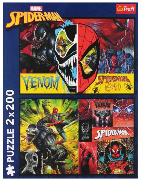Puzzle 2x200 Spiderman dzień i noc TREFL 13314 TR