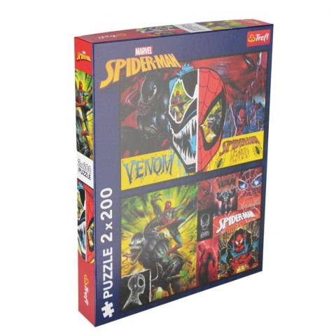 Puzzle 2x200 Spiderman dzień i noc TREFL 13314 TR