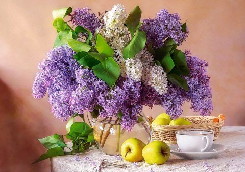 Puzzle 500 el. Lilac Still Life CASTORLAND B-54091