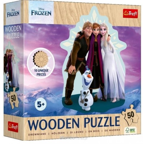Puzzle drewniane 50el Ulubiona Kraina Lodu TREFL 20283 TR