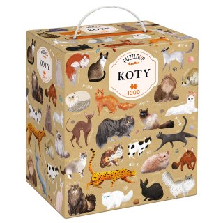 Puzzlove CzuCzu Koty 1000 elementów puzzle rodzinne