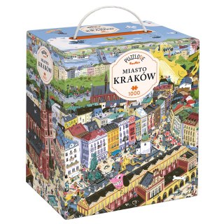 Puzzlove CzuCzu Miasto Kraków 1000 elementów puzzle rodzinne