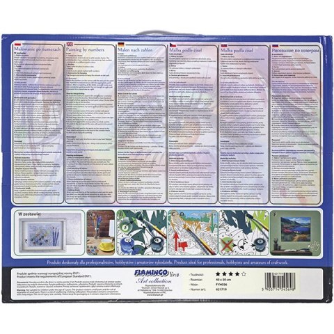 Zestaw kreatywny Malowanie po numerach 40x50cm Pomost nad morzem FLAMINGO LINE