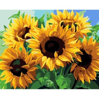 Zestaw kreatywny Malowanie po numerach 40x50cm Słoneczniki FLAMINGO LINE