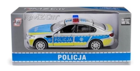 Auto osobowe metalowe 16x7x7 BMW M5 Policja DAFFI K-158 .