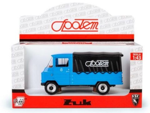 Auto osobowe metalowe 16x7x7 Zuk Społem niebieski DAFFI K-602