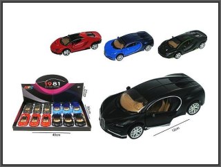 Auto sportowe 12 cm światło i dźwięk 4-kolory 2-rodzaje