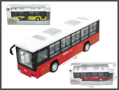 Autobus 19cm ze światłem i dźwiękiem 3 kolory