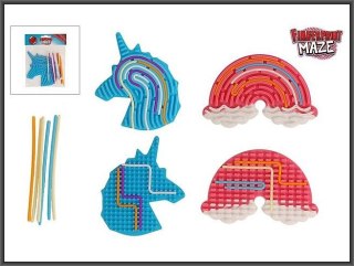 Fingerprint Maze tablica sensoryczna tęcza jednorożec 12-nitek 18,5cm