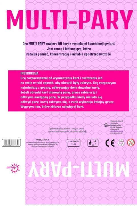 GRA MEMO MULTI-PARY KONSTELAC GWIAZD ABN PUD1/14