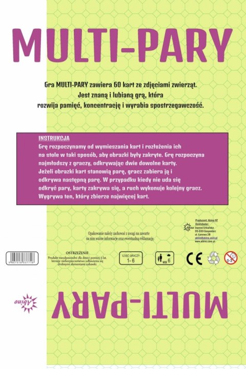 GRA MEMO MULTI-PARY ZWIERZETA ABN PUD