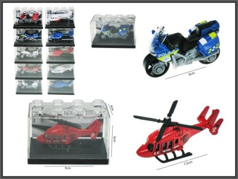 Helikopter & motor 7 cm metal