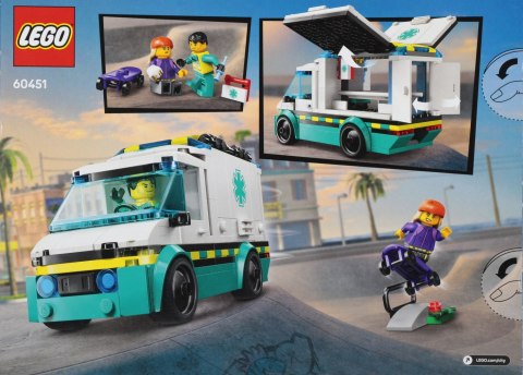 Klocki konstrukcyjne Lego City Karetka pogotowia LEGO 60451