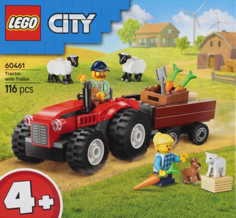 Klocki konstrukcyjne Lego City Traktor z przyczepą LEGO 60461