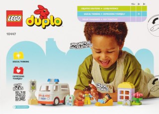 Klocki konstrukcyjne Lego Duplo karetka z kierowcą LEGO 10447
