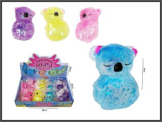 Koala brokatowy do ściskania 8cm 4-kolory