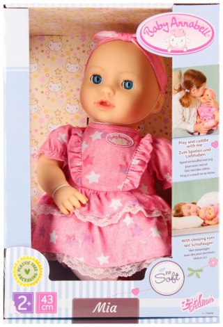 Lalka 43cm akcesoria Baby Annabell Mia MGA 710678