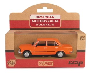 POLSKA KOLEKCJA MOTORYZACJI-Polski Fiat 125p MR POMARAŃCZOWY 1:43
