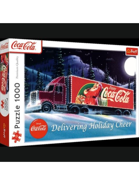 PUZZLE BN 1000EL TREFL XMAS COLA CIEZAROWKA PUD6