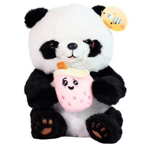 Pluszak 25 cm Panda stojący z kubkiem DEEF 4217