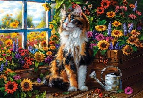 Puzzle 1000 el. Blooming Cat Meditation CASTORLAND C-105342