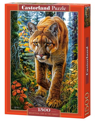 Puzzle 1500 el. Mountain Lion In The Forest CASTORLAND C-152261
