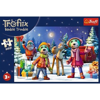 Puzzle 24 elementy Maxi Trefliki Łapią Bałwana TREFL 14375 TR