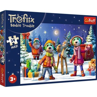 Puzzle 24 elementy Maxi Trefliki Łapią Bałwana TREFL 14375 TR