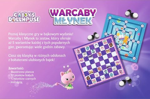 Gra Warcaby Młynek Gabbys TREFL 02800 TR