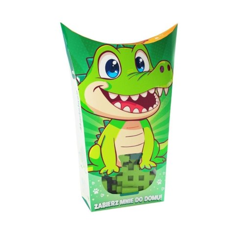 Klocki konstrukcyjne 34 elementy Wafle Mini Krokodyl MARIOINEX 906910