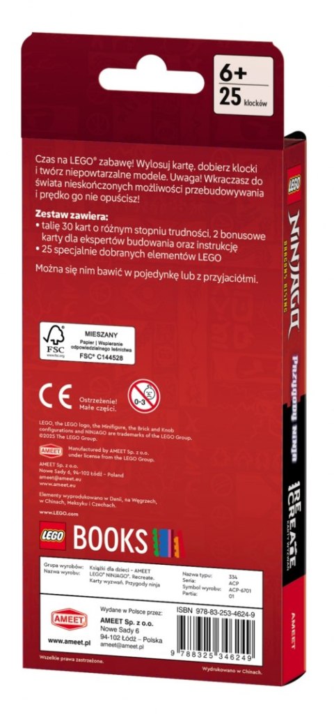 LEGO Recreate. Karty Wyzwań. Przygody ninja