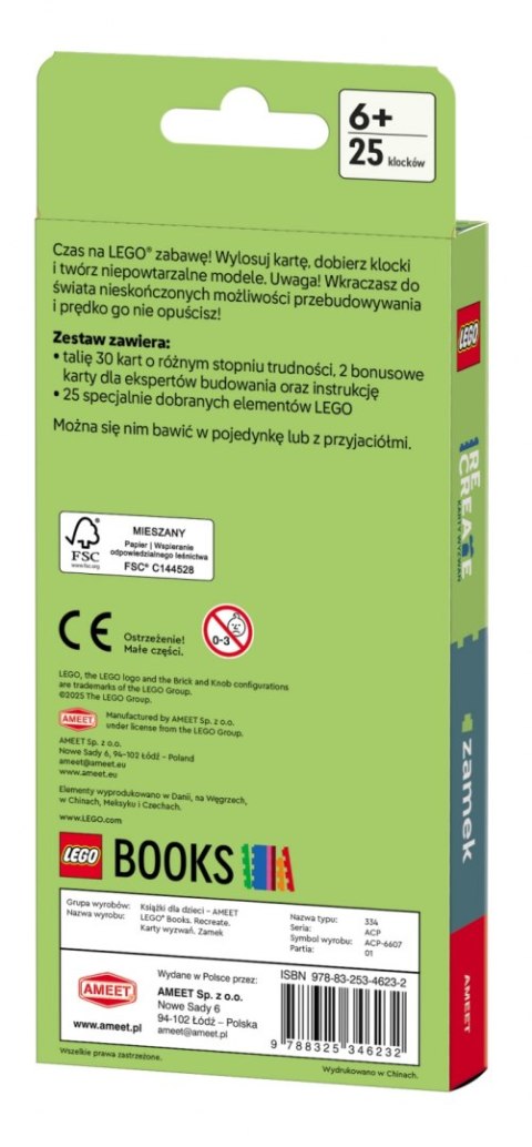 LEGO Recreate. Karty Wyzwań. Zamek