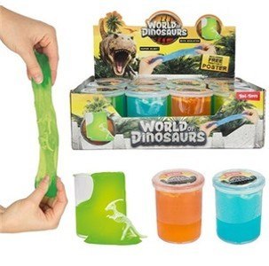 MASA SLIME SZKIELET DINOZAURA 3MIX KOL DISPL12