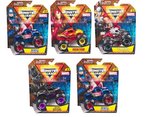 Monster Jam Marvel Kolekcja Pojazdów 1:64 Spin Master
