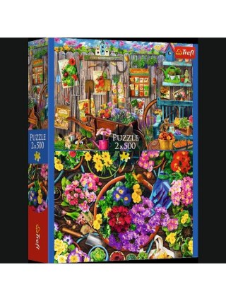 PUZZLE 2X500EL TREFL PRACE W OGRODZIE PUD6