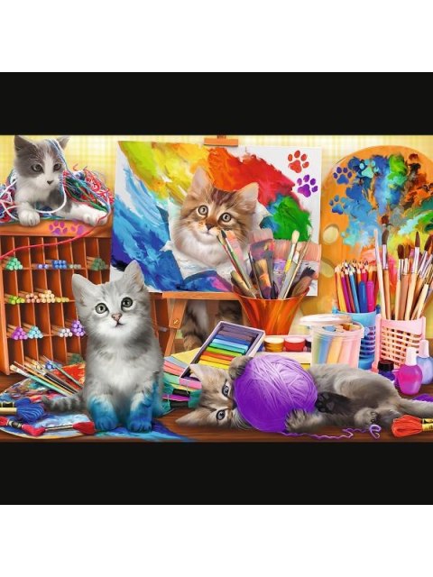 PUZZLE 2X500EL TREFL SZTUKA MALOWANIA PUD6