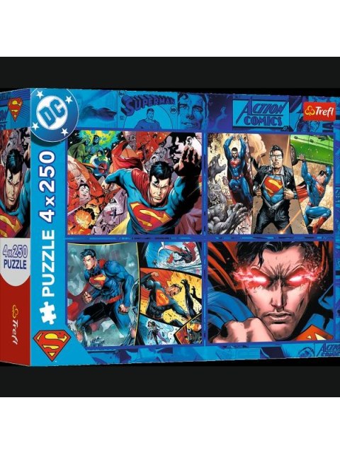 PUZZLE 4X250EL TREFL ODWAGA SUPERMANA PUD6