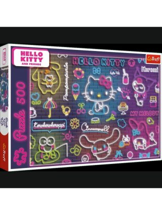 PUZZLE 500EL TREFL NEON HELLO KITTY PUD8