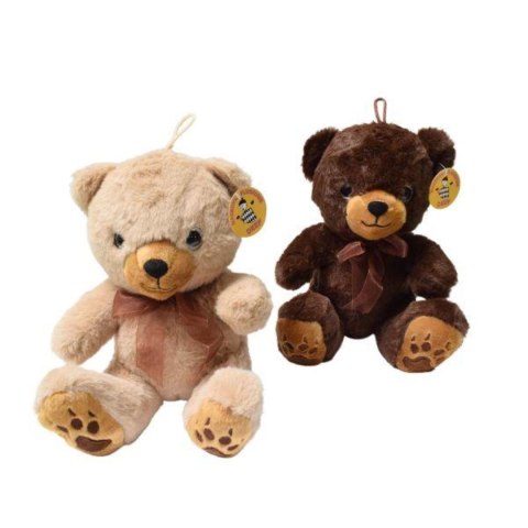Pluszak Miś 27cm siedzący z kokardą DEEF VIC04094