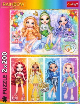 Puzzle 2x200el Tęczowe lalki TREFL 13335 TR