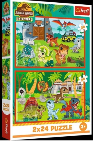 Puzzle 2x24el Małe dinozaury TREFL 34437 TR
