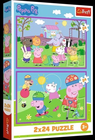 Puzzle 2x24el Peppa na placu zabaw TREFL 34435 TR