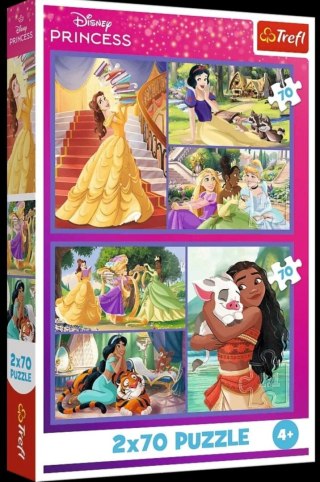 Puzzle 2x70el Bajkowe dni Princess TREFL 34440 TR