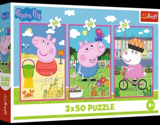 Puzzle 3x50el Peppa siła przyjazni TREFL 34877 TR